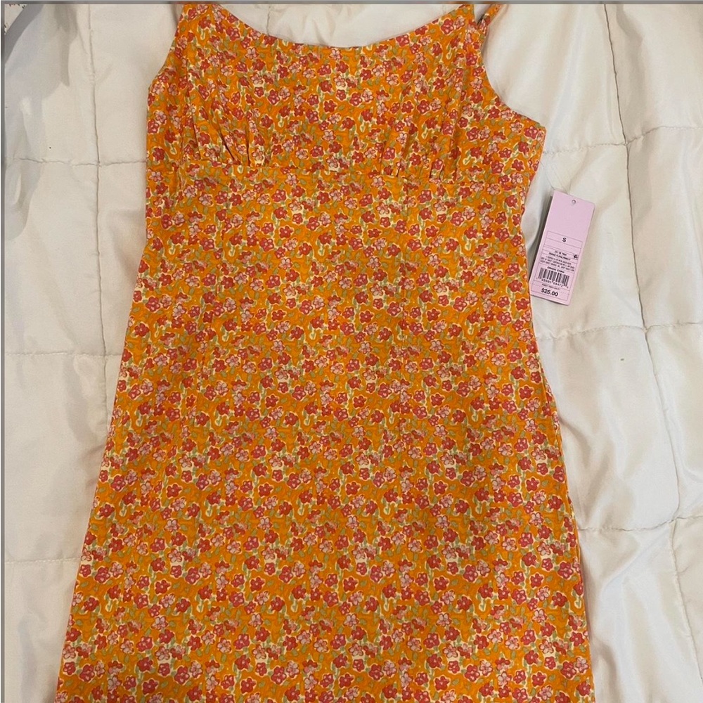 Wild Fable Orange Floral Dress